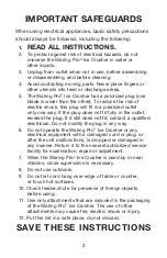 Предварительный просмотр 3 страницы Waring IC70 Instructions/Recipe Book