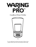 Предварительный просмотр 1 страницы Waring PC50 Instruction Book