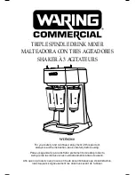 Waring WDM 360 Instructions Manual preview