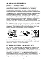 Preview for 4 page of Waring WMO90 Instruction Booklet