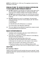 Preview for 5 page of Waring WMO90 Instruction Booklet