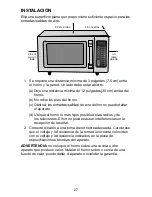 Preview for 27 page of Waring WMO90 Instruction Booklet