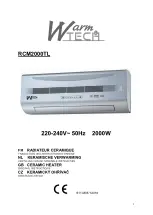 Warmtech RCM2000TL Original Instructions Manual предпросмотр