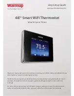 Warmup 4iE WiFi Easy Setup Manual preview