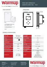 Preview for 3 page of Warmup Terra WSC-1021 Manual