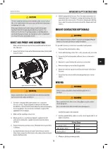 Preview for 5 page of Warrior Winches 260EHLW12 Owner'S Manual