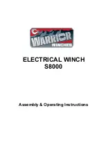 Warrior Winches S8000 Assembly & Operating Instructions preview