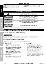 Preview for 2 page of WARRIOR 58389 Owner'S Manual & Safety Instructions