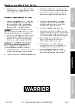 Preview for 9 page of WARRIOR 58389 Owner'S Manual & Safety Instructions