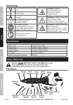 Preview for 8 page of WARRIOR 59437 Owner'S Manual & Safety Instructions