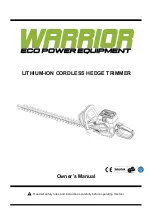 WARRIOR WEP8061HT Owner'S Manual preview