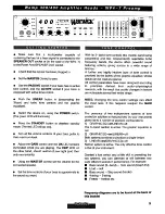 Предварительный просмотр 5 страницы Warwick Wamp 300 Manual