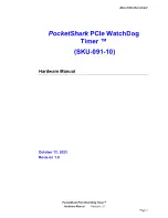 WatchDog PocketShark SKU-091-10 Hardware Manual preview