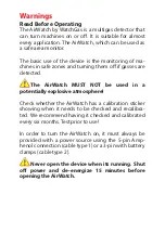 Preview for 2 page of WatchGas AirWatch MK1.2 Quick Start Manual