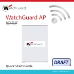 Preview for 1 page of Watchguard AP225W Quick Start Manual