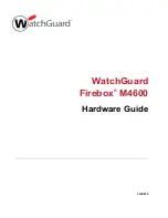 Watchguard Firebox M4600 Hardware Manual preview