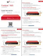 Watchguard Firebox NV5 Quick Start Manual предпросмотр