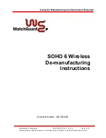 Preview for 1 page of Watchguard Firebox SOHO 6 Wireless Instructions Manual