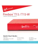 Preview for 1 page of Watchguard Firebox T15 Quick Start Manual