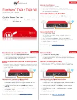 Watchguard Firebox T40 Quick Start Manual preview