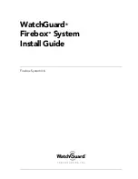 Preview for 1 page of Watchguard Firebox X1000 Install Manual