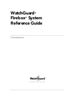 Watchguard Firebox X20E Reference Manual preview