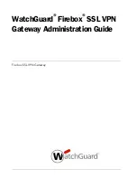 Preview for 1 page of Watchguard SSL 1000 User Manual