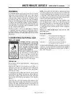 Preview for 19 page of Water Maze WB Series Operator'S Manual