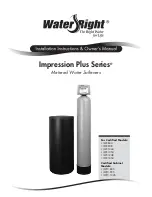 Water Right IMP-844 Installation Instructions & Owner'S Manual preview