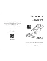 Preview for 9 page of Water Tech Pool Blaster Operator'S Manual