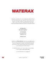 Предварительный просмотр 52 страницы Waterax MARK-3 Owner'S Manual