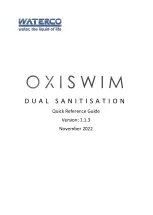 Waterco OXISWIM Quick Reference Manual preview