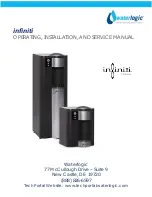 Preview for 1 page of WaterLogic infiniti Operating, Installation And Service Manual