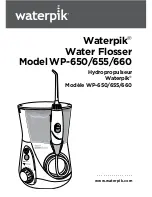 Waterpik Technologies WP-650 Instruction Manual preview