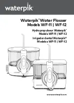Waterpik Models WF-11 Instructions Manual preview