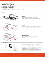 Preview for 2 page of Waterpik Sonic-Fusion SF-01 Quick Start Manual