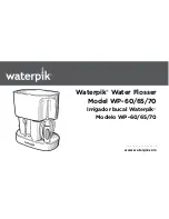Waterpik Water Flosse WP-60 Manual preview