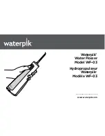 Waterpik Water Flosser WF-03 User Manual предпросмотр