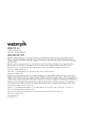 Preview for 20 page of Waterpik Water Flosser WF-03 User Manual