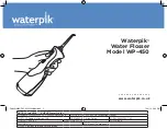 Waterpik Water Flosser WP-450 Manual preview