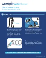 Предварительный просмотр 2 страницы Waterpik Water Flosser WP-560 Quick Start Manual