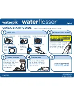 Waterpik Waterflosser WF-02 Quick Start Manual preview