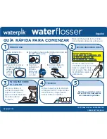 Preview for 2 page of Waterpik Waterflosser WF-02 Quick Start Manual