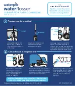 Предварительный просмотр 2 страницы Waterpik Waterflosser WP-150 Series Quick Start Manual