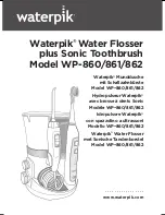 Waterpik waterflosser WP-860 Manual preview