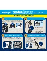 Waterpik Waterflosser WP-900 Quick Start Manual preview