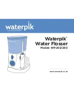 Waterpik WP-250 User Manual preview