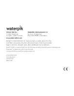 Предварительный просмотр 18 страницы Waterpik WP-250 User Manual