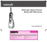Waterpik WP-580 Series Quick Start Manual preview