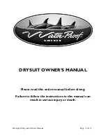 Waterproof DRYSUIT Owner'S Manual preview